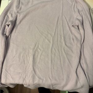 Athleta Ribbed Top in Soft Lavender